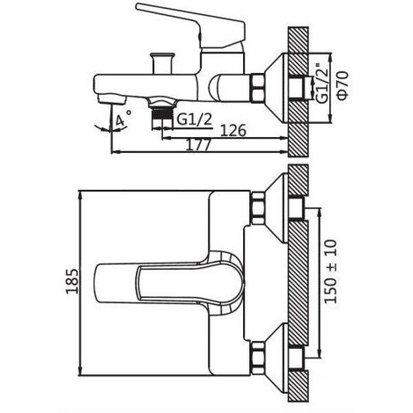 Смеситель AV Engineering AVHOB3-A163-690