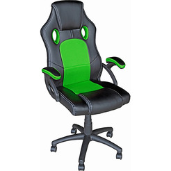 Кресло Mio Tesoro Дино X-2706 (черный/зеленый)