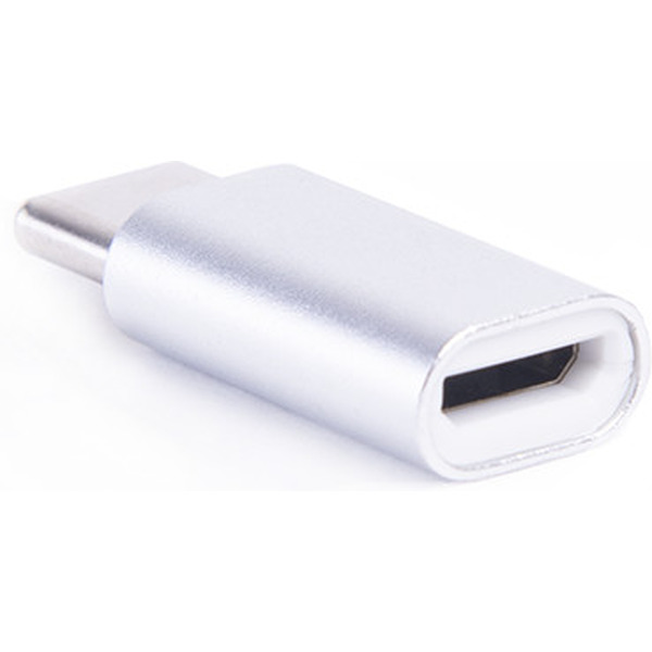Переходник ATOM USB Type-C 3.1 - USB B micro (серебристый)