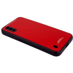 Накладка CASE Glassy Samsung Galaxy M01 (красный)