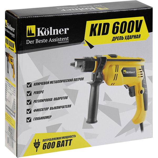 Дрель Kolner KID 600V 8030100326 (кн600в)