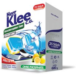 Таблетки для посудомоечных машин Herr Klee C.G.Silver Line (25+5шт)