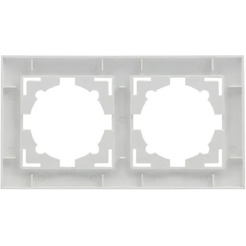 Рамка EKF Валенсия 2-местная (белый)