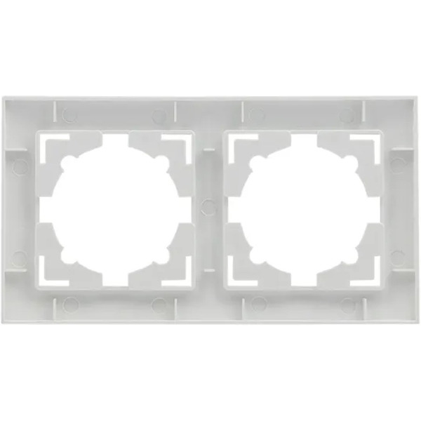 Рамка EKF Валенсия 2-местная (белый)