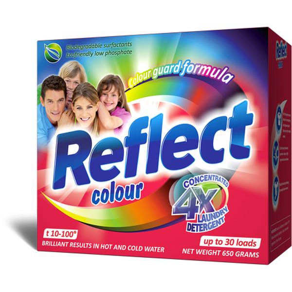 Концентрированный порошок для стирки NEON Corporation REFLECT Колор для цветного и темного белья