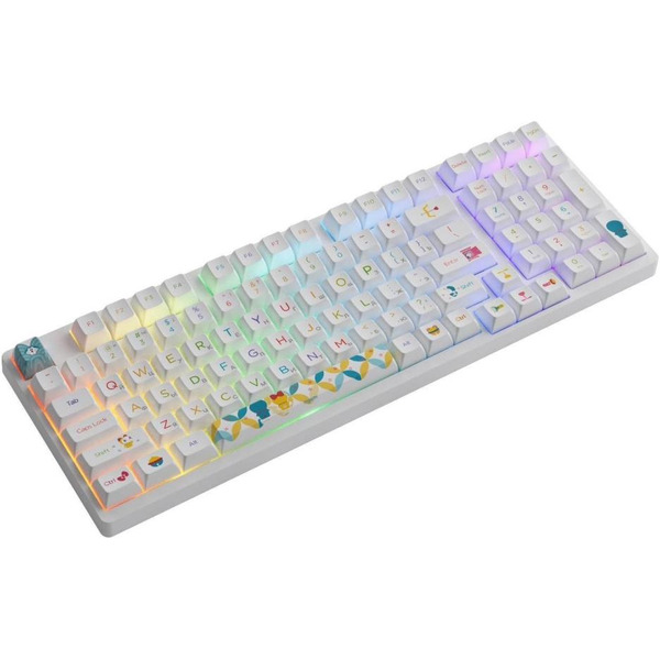 Клавиатура Akko 3098B Doraemon Rainbow (Akko CS Jelly Pink)