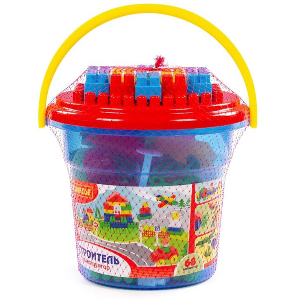 Конструктор Полесье "Строитель" "Макси" 24392 (68 элементов)