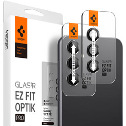 Защитное стекло Spigen Optik TR EZ Fit camera protector для Samsung Galaxy S23 FE AGL06987 (2шт)