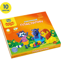 Пластилин Мульти-пульти Приключения Енота КП_10208 (10 цв)