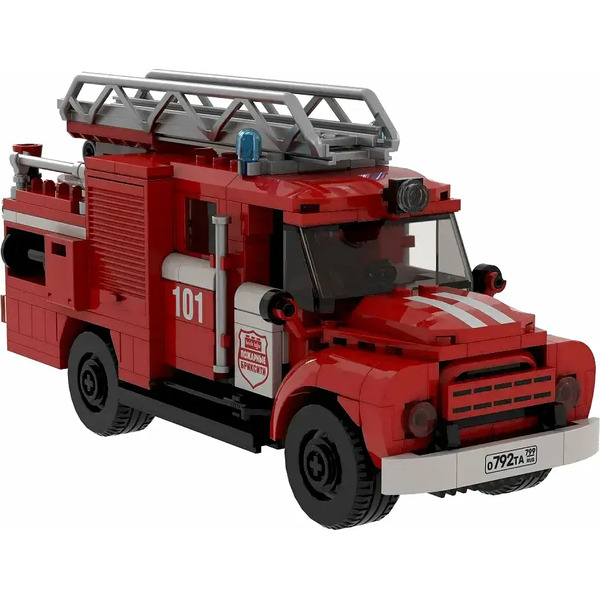 Конструктор Brick Labs Пожар в кафе Шаурма на Бриковой AB-1316
