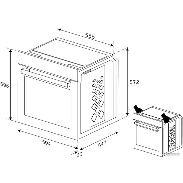 Электрический духовой шкаф Indesit IFE 4841 J BL