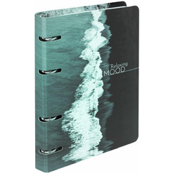 Тетрадь BRAUBERG 404725 на кольцах А5 160х212мм, 120л, картон,матовая ламинация, клетка