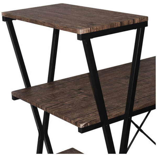 Стол-стеллаж Brabix Loft CD-004 (мореный дуб)