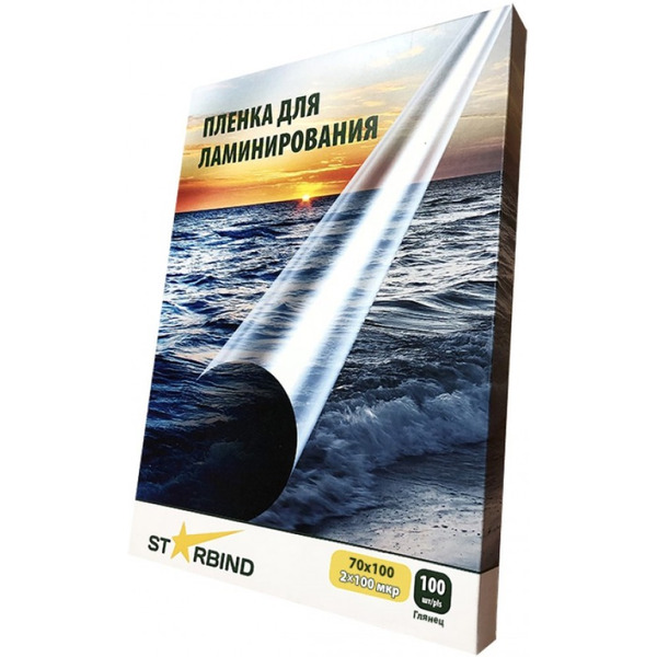 Пленка для ламинирования Starbind 70x100 мм 100 мкм (глянцевая)