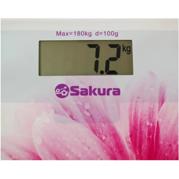 Напольные весы Sakura SA-5072GW (герберы)