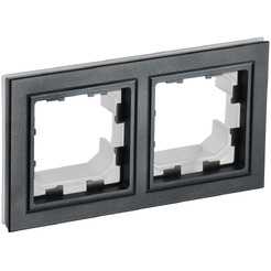 Рамка IEK Brite РУ-2-БрЧ-44
