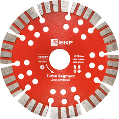 Отрезной диск алмазный EKF Turbo Segment dd-125ts