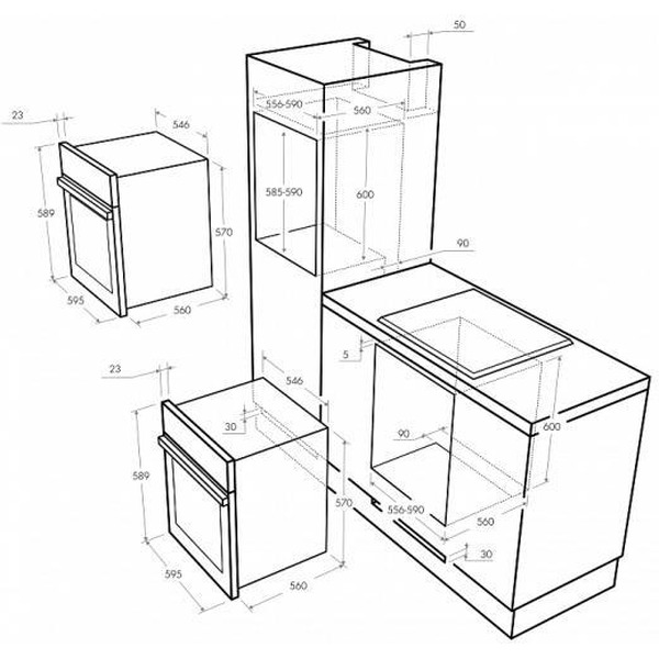 Духовой шкаф Maunfeld MEOM 678W