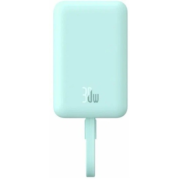 Внешний аккумулятор Baseus P1002210B333-00 Magnetic Mini Wireless Fast Charge Type-C Edition 10000mAh 30W Peppermint Blue