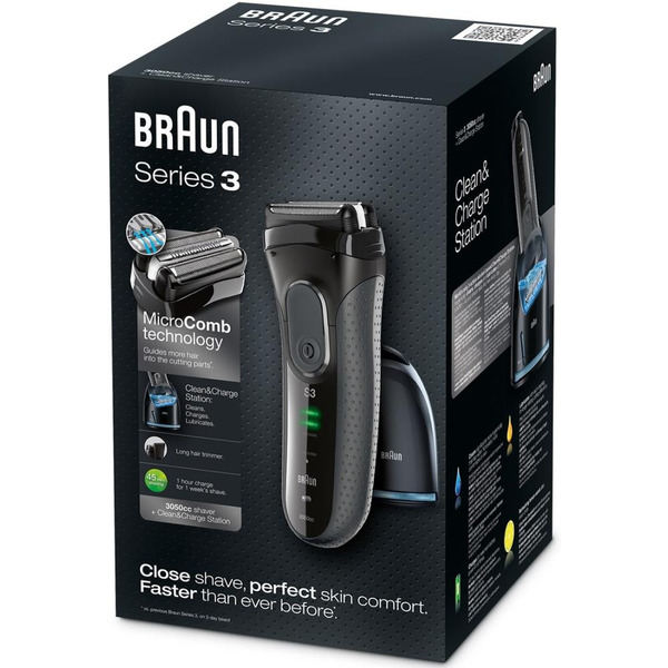 Электробритва BRAUN Series 3 3050cc (серый)