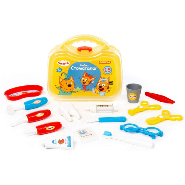 Набор Полесье "Три Кота" "Стоматолог" (15 элементов) 6654
