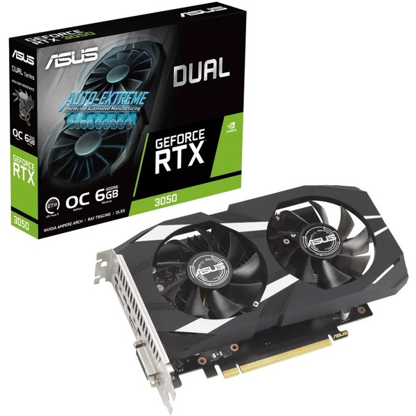 Видеокарта ASUS Dual GeForce RTX 3050 OC Edition 6GB DUAL-RTX3050-O6G