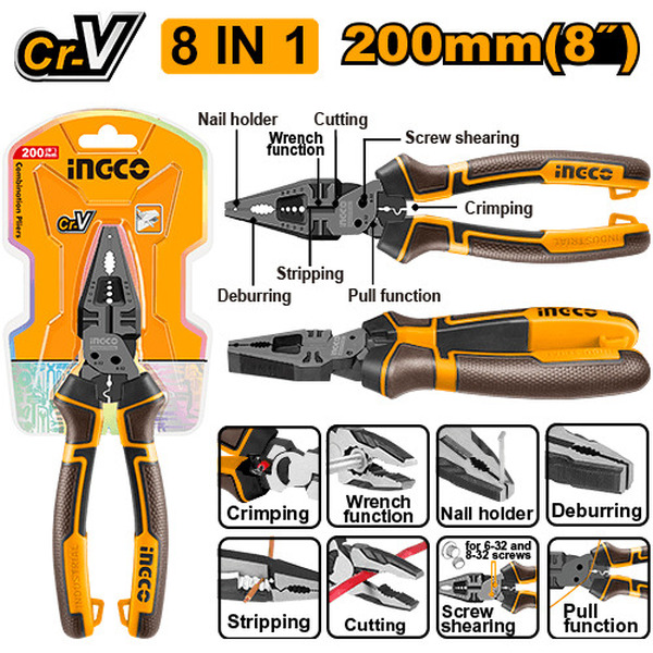 Плоскогубцы INGCO HMFCP28200