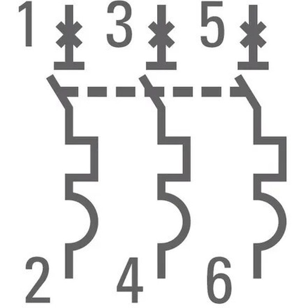Выключатель автоматический EKF 3P 16А (C) 4,5kA ВА 47-63