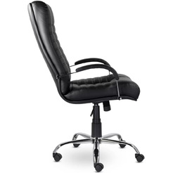 Кресло офисное UTFC Атлант В хром МБ Z11 (черный)