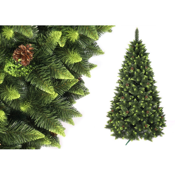 Сосна искусственная MiaMar Зеленая Горная с зелеными концами (SGZ180F-PVC) 1.8 м в пленке