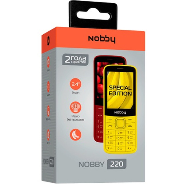 Мобильный телефон NOBBY 220 (желтый)