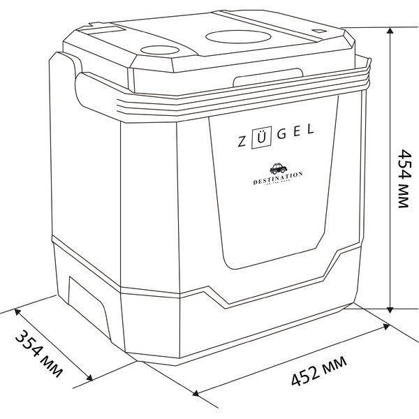 Автохолодильник ZUGEL ZCR1004