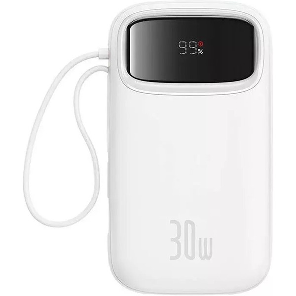 Внешний аккумулятор Baseus Qpow 2 Digital Display 20000mAh (белый)
