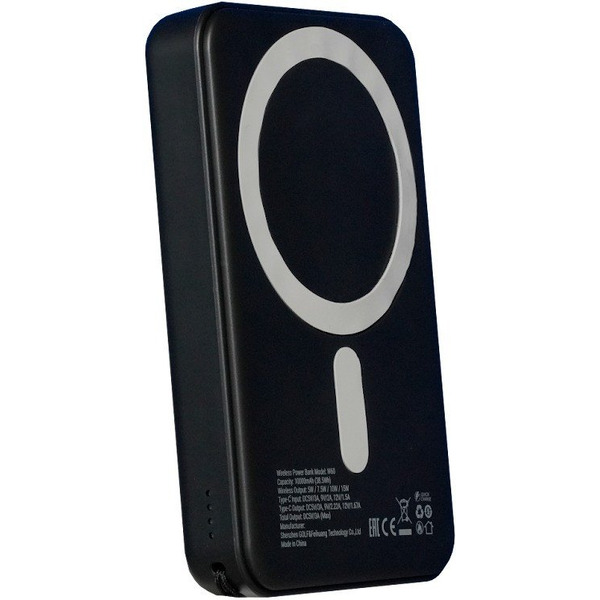 Внешний аккумулятор Roome MagCity W60 RMMGC10K 10000mAh Magnetic Wireless (черный)