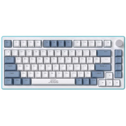 Клавиатура JEGG ZA82 White Navy Blue (OUTEMU Orange)