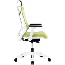 Кресло Chair Meister Nature II (каркас белый, ткань зеленая)