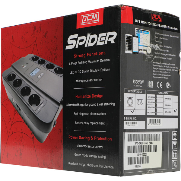 Источник бесперебойного питания Powercom Spider SPD-1000U