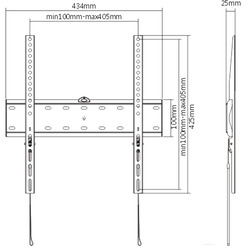 Кронштейн для телевизора Gembird WM-55F-02