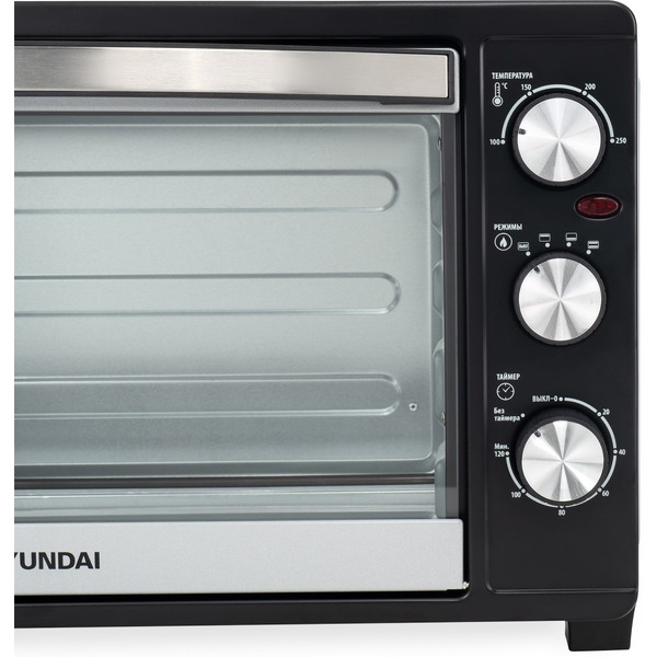 Мини-печь HYUNDAI MIO-HY074 (серебристый/черный)