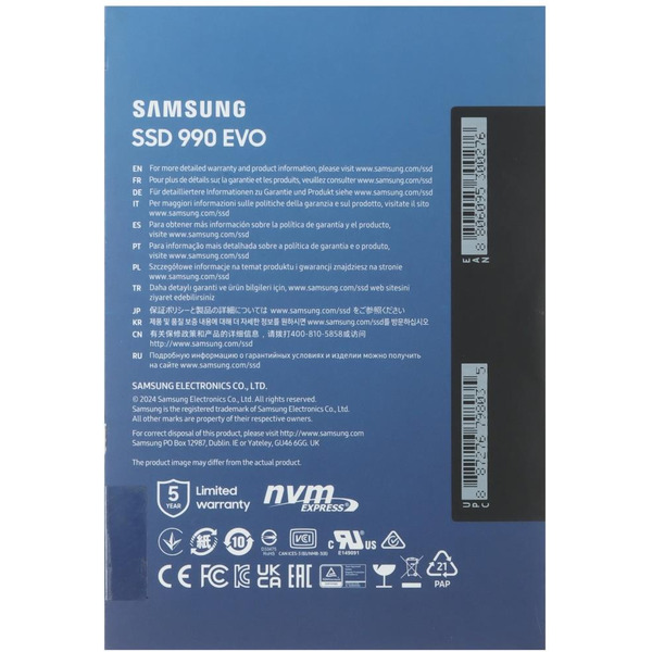 SSD Samsung 990 Evo 1TB MZ-V9E1T0BW