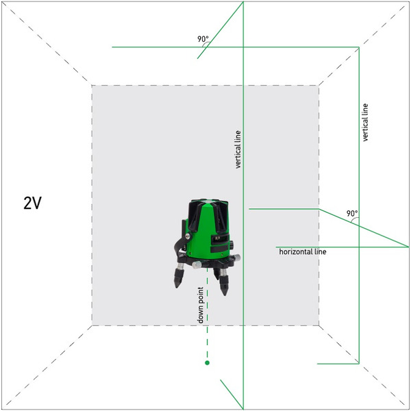 Лазерный нивелир ADA Instruments 3D Liner 2V Green (А00532)
