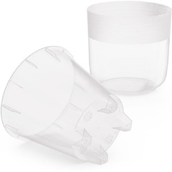 Горшок цветочный Альтернатива Линель М8401 (прозрачный)