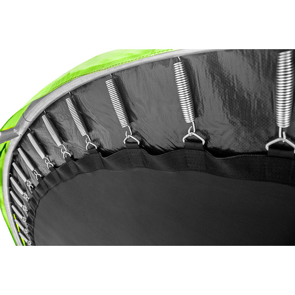 Батут Alpin 14 ft AT-435 outside зеленый (с защитной сеткой и лестницей)