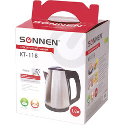 Электрочайник Sonnen KT-118 452926 (серебристый)