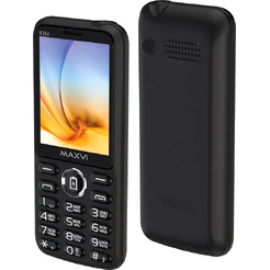 Мобильный телефон Maxvi K15c + ЗУ WC-112 (черный)
