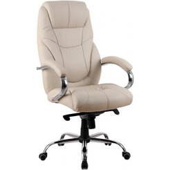 Кресло офисное Kingstyle SHL-9-1 Tonpo PU Chrome (кремовый)