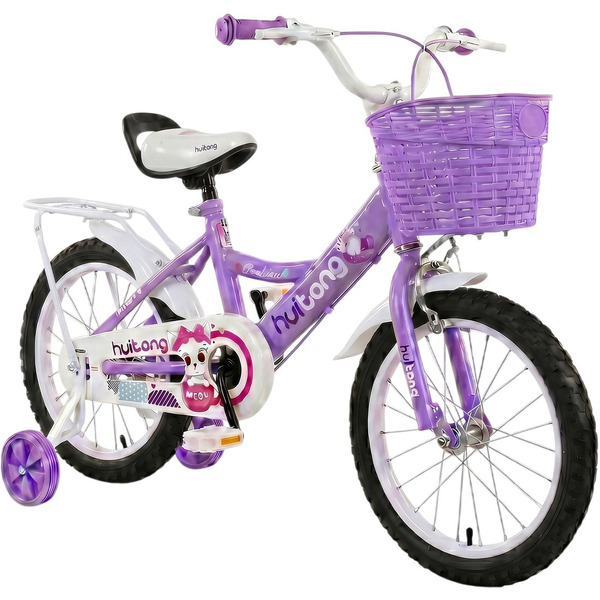Велосипед детский YAYALE 156-002, 16" (фиолетовый)