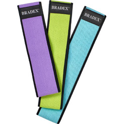 Набор текстильных фитнес резинок Bradex SF 0749 (размер S/M/L)