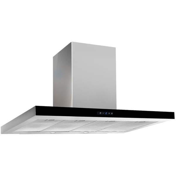 Вытяжка Akpo Feniks Slim Glass 90 wk-9 (черный/нержавеющая сталь)