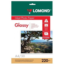 Фотобумага Lomond Глянцевая двусторонняя A4 220 г/м2 50 листов (0102089)